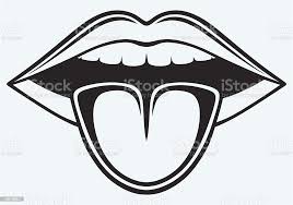 Стокова ілюстрація Відкритий Рот Зуб І Язик — Завантажте зображення зараз -  Ілюстрація, Векторне зображення, Губи людини - iStock